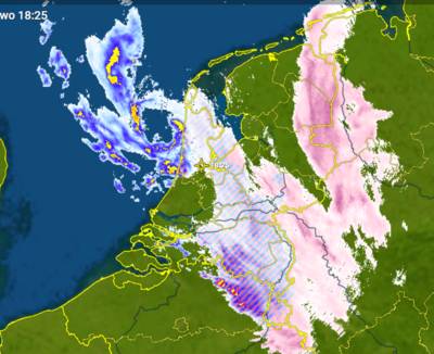 Sneeuw trekt alsnog over de regio