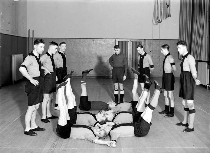 Een training van BVV in de gymzaal.