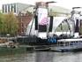 The floating stage, as the organization envisages on May 5 in Winterswijk.