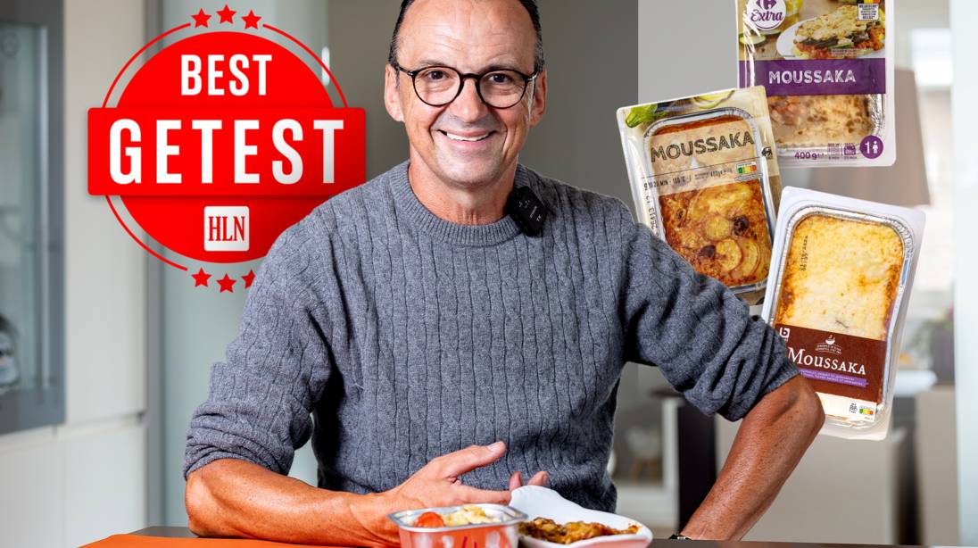 “Dit is voor mensen zonder tanden”: Luc Bellings buist 5 Griekse moussaka’s, tot één topper de test redt