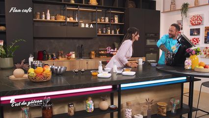 6. Flan café
