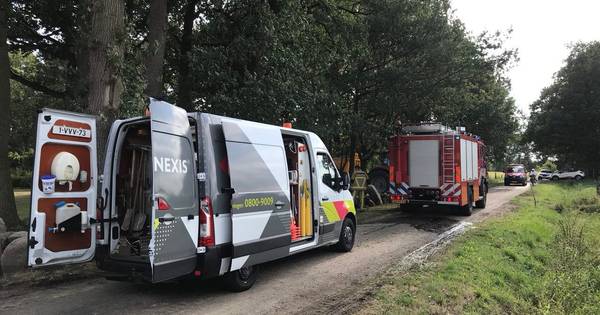 Straat afgezet door flinke gaslekkage in Beuningen