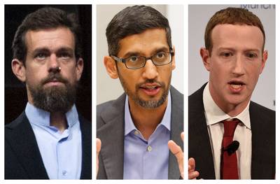 CEO’s van Google, Facebook en Twitter vrezen “instorting van manier waarop we online communiceren”