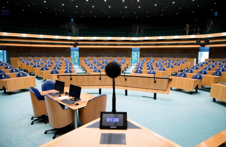 De nieuw Kamer vergadert hier voor het eerst op 24 maart. Beeld anp