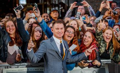 Channing Tatum geniet van Amsterdamse rondvaart