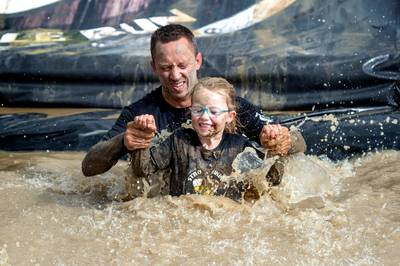 Met het hele gezin in de modder in Berendonck