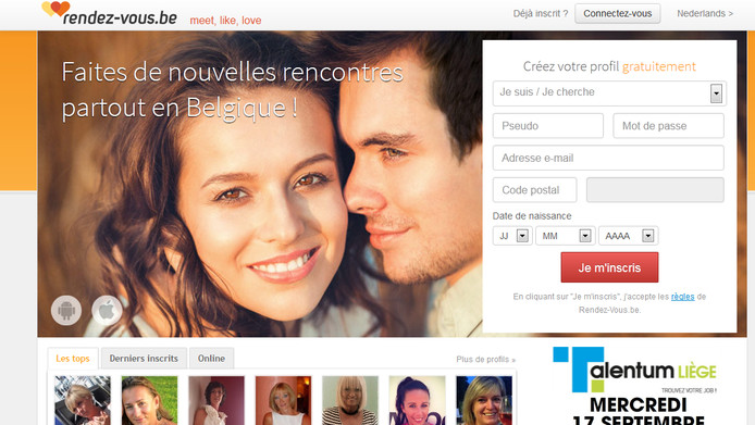 Rencontre en belgique site gratuit