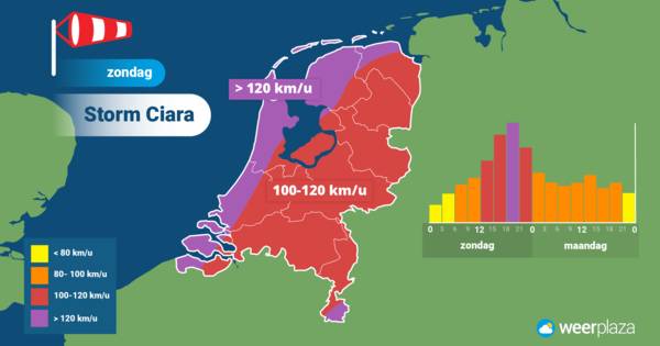 Storm: dit kun je morgen van uur-tot-uur in Oost-Nederland verwachten - De Stentor