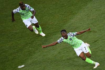 Musa bezorgt Nigeria zege op IJsland, ook Argentinië blij