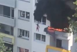 Kinderen overleven sprong uit brandend appartement