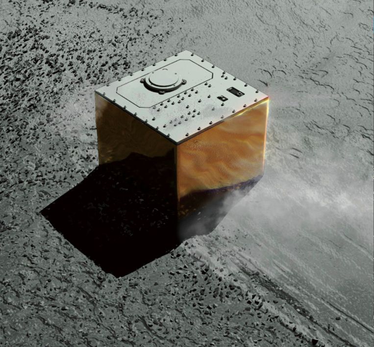 De Mascot is veilig en wel geland op Ryugu.