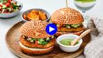 Guiltfree pleasure: niks ongezond aan deze exotische visburger (met zoete aardappelchips!)