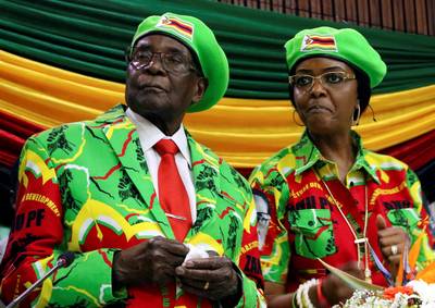 Woede en spot over cadeau Grace Mugabe