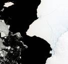 Grote ijsberg Antarctica staat op afbreken