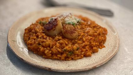 12. Risotto aux tomates et Saint-Jacques