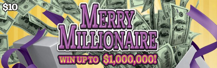 De man won de hoofdprijs van  'Merry Millionaire' bij de New York Lottery.