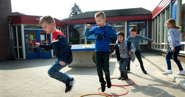 Springend de tafel van vijf leren in Tolkamer