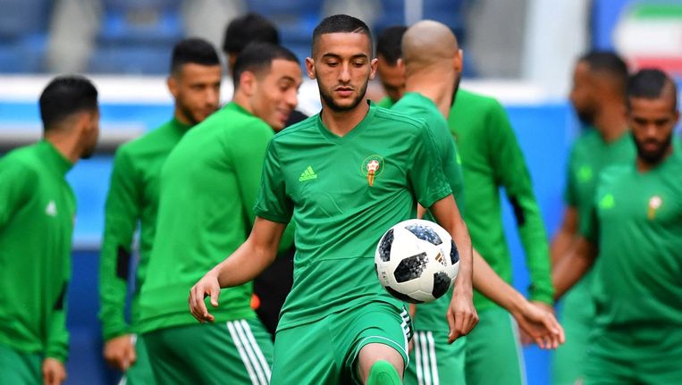 Marokko Rekent Op Hakim Ziyech Tijdens Aftrap Wk Duel Het Parool