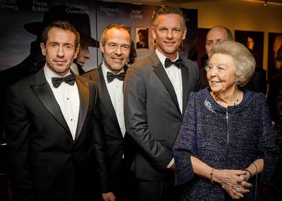 Beatrix bij première Bankier van het Verzet
