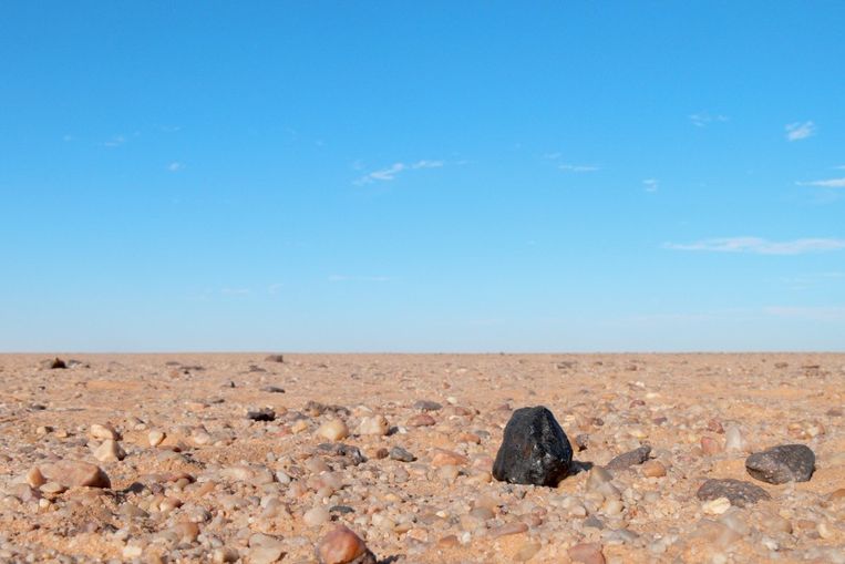 Een fragment van de Almahatta Sitta-meteoriet