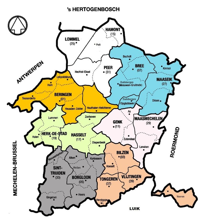 Bisdom Hasselt van 15 naar 7 dekenaten Hasselt In de buurt HLN