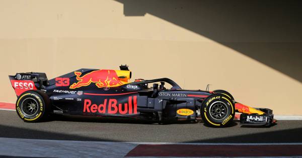 Verstappen Rijdt Laatste Rondjes In Rb14 Tijdens Testdag Formule