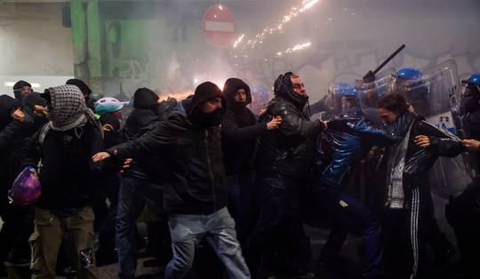 Rellen bij protest in Milaan tegen de Olympische Winterspelen
