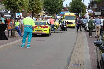 Vrouw gewond na aanrijding door begeleidingsmotor Olympia's Tour