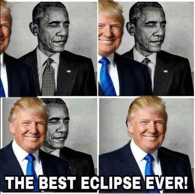 Trump baart opzien na delen 'racistische eclips' op Twitter