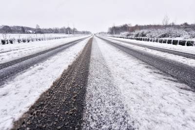 KNMI waarschuwt voor gladde wegen in Gelderland