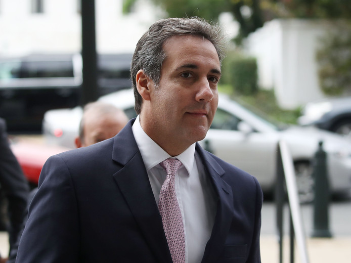 Trumps advocaat Michael Cohen betaalde aan Stormy Daniels 130.000 dollar 'uit eigen zak'.
