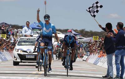 Anacona na ritzege leider in ronde van San Juan