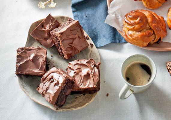 Beste van beide werelden: glühwein-brownietaartje