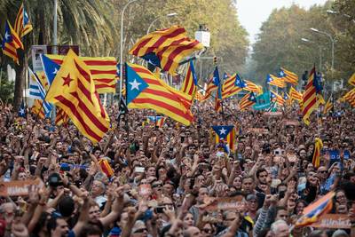 Catalanen vieren massaal onafhankelijkheid