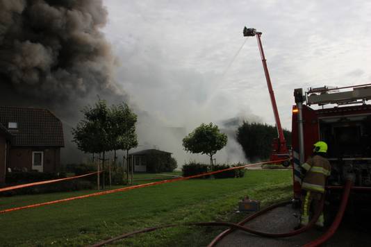 Grote brand in Erichem.