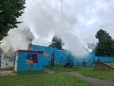 'Politie deed niets na brandstichting in speeltuin'