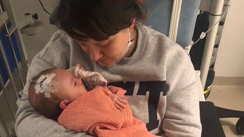 Hersentumor van baby Louize is niet meer te genezen