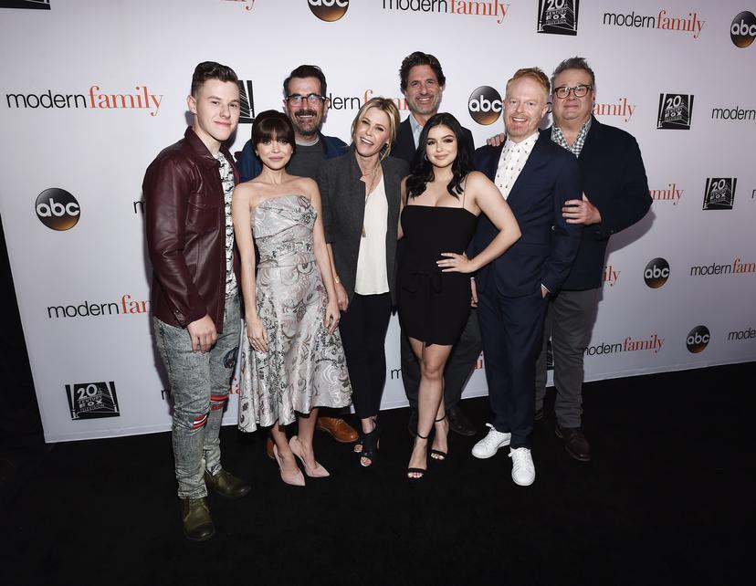 De cast van Modern Family bij een event