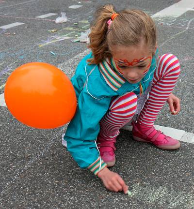 Stoepkrijtwedstrijd in Velp afgelast, belangstelling dreigde te groot te worden