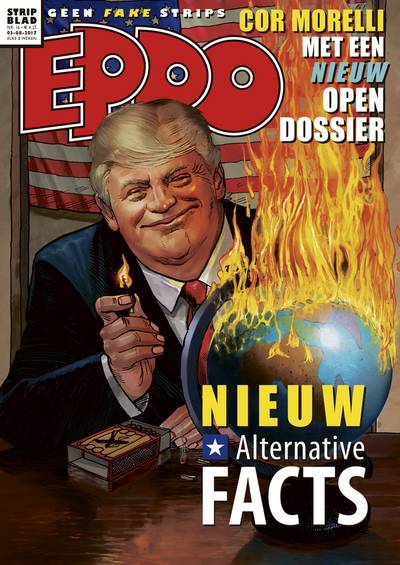 Donald Trump komt naar Nederland als stripheld