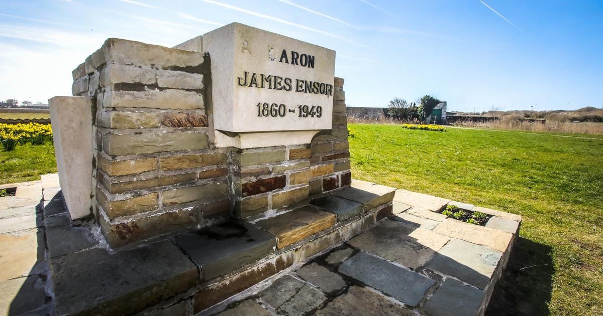 Opnieuw letters graf James Ensor weg Oostende Regio HLN