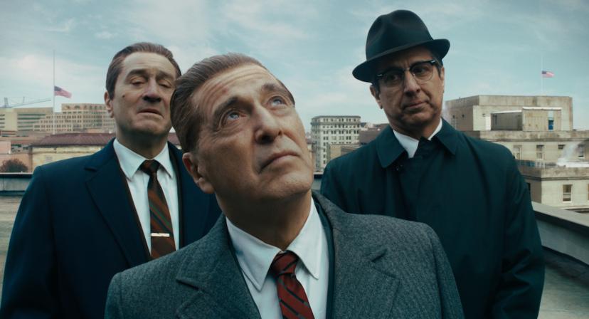 Robert De Niro, Al Pacino én Joe Pesci zie je in de Martin Scorcese-film The Irishman op Netflix