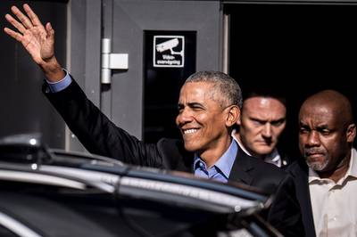 Obama grapt over Trump in Amsterdam