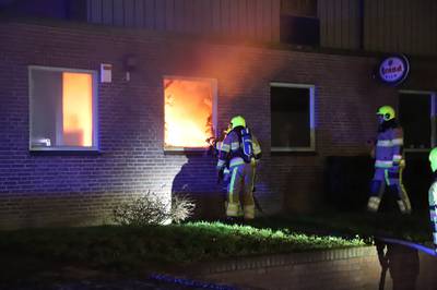 Brand in sporthal De Betuwe Tiel