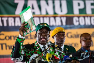 Mnangagwa nu officieel presidentskandidaat Zimbabwe