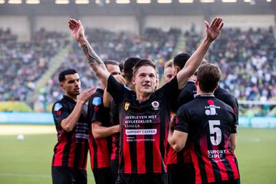 Excelsior en Vitesse delen koppositie op basis van alleen uitduels