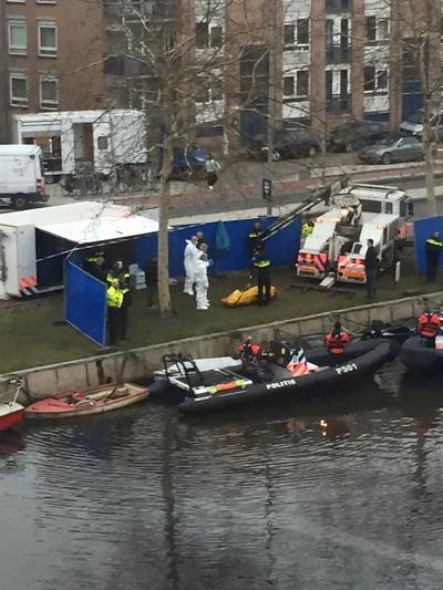Lichaam in water gevonden bij Mauritskade