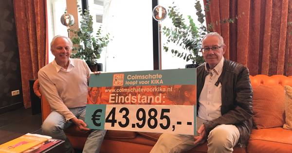 De opbrengst van 'Colmschate loopt voor KIKA' die nooit gelopen werd: 43.985 euro - De Stentor