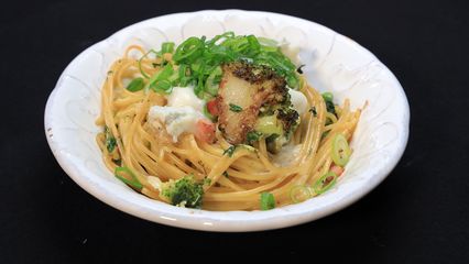 113. Spaghetti au brocoli et à la gorgonzola