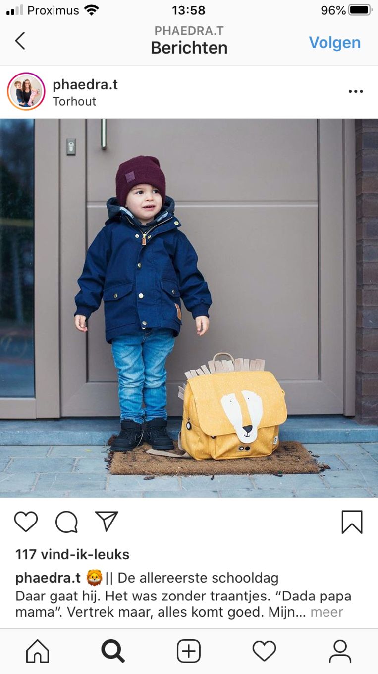 Milo (3) is ongewild een model voor een rugzakmerk bij AliExpress.